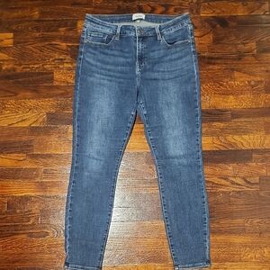EUC Pistola High Waist Dark Wash Classic Blue Skinny Jeans
